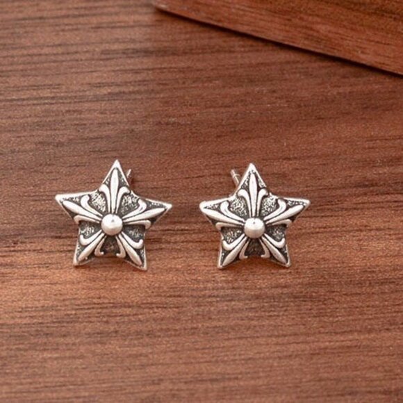Jewelry - Punk Retro Pentagon Earrings